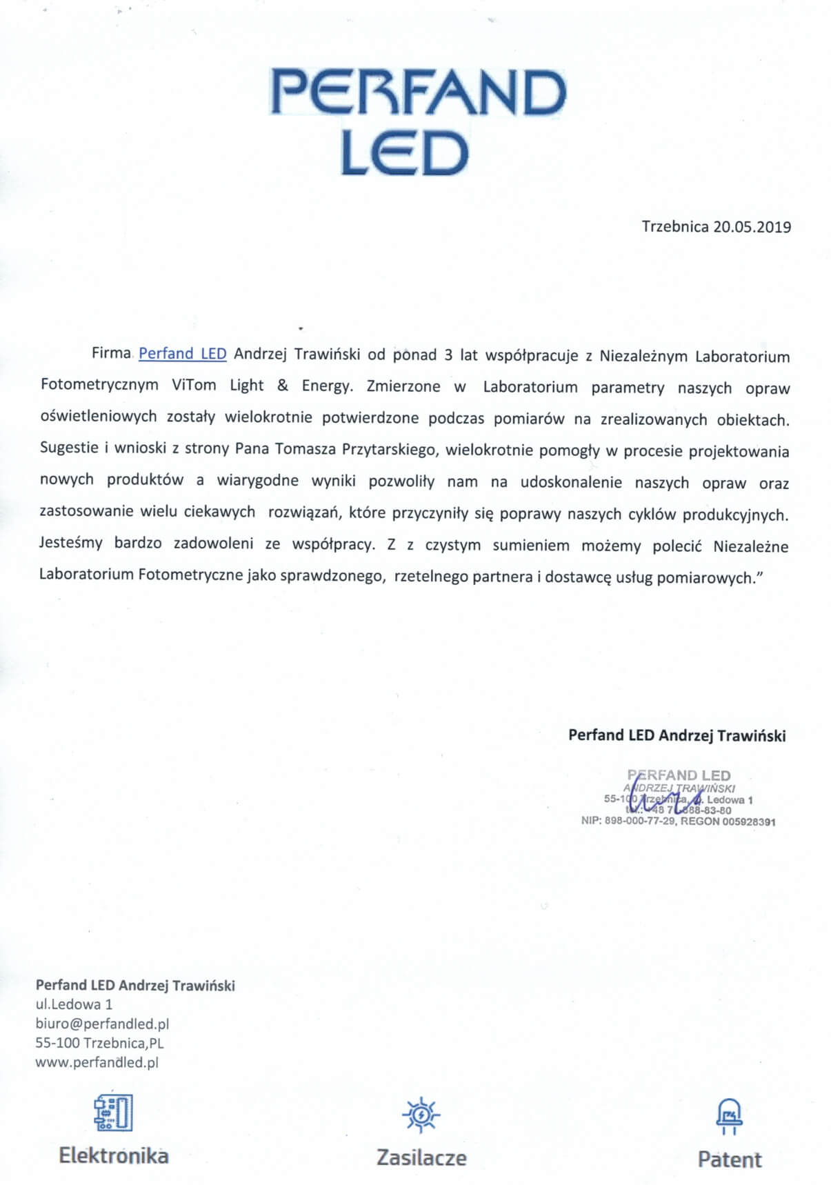 PERFAND LED_referencje