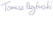 Tomsz Przytarski podpis